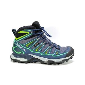 Salomon X Ultra GTX Mid Womens 6 Blue Waterproof Hiking Boots  371524